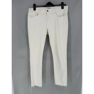 FRAME Le Garcon Crop White jean size 31